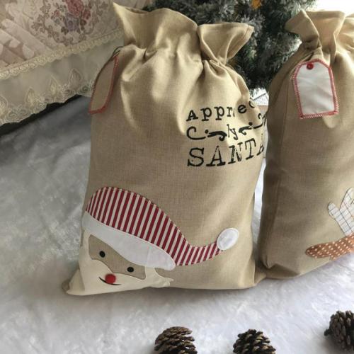 Polyester Sac de pomme de Noël modèle différent pour le choix pièce