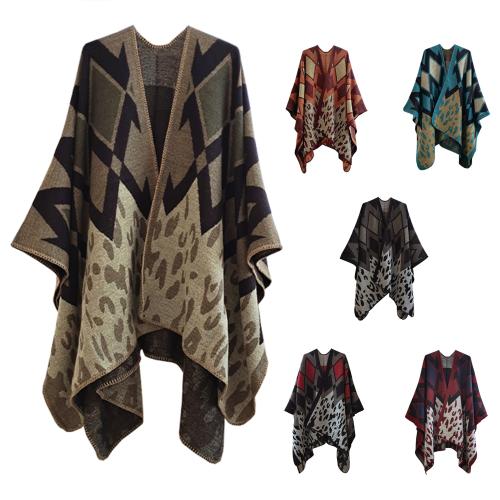 Acrylic Women Scarf can be use as shawl & irregular & thicken & thermal printed PC