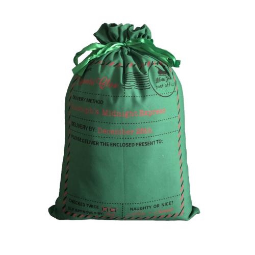 Toile Sac de pomme de Noël plus de couleurs pour le choix pièce