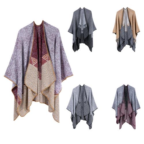 Acrylic & Polyester Women Scarf can be use as shawl & irregular & thermal printed PC
