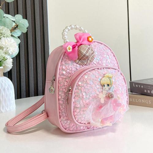 PU Leather Backpack soft surface & hardwearing Sequin PC