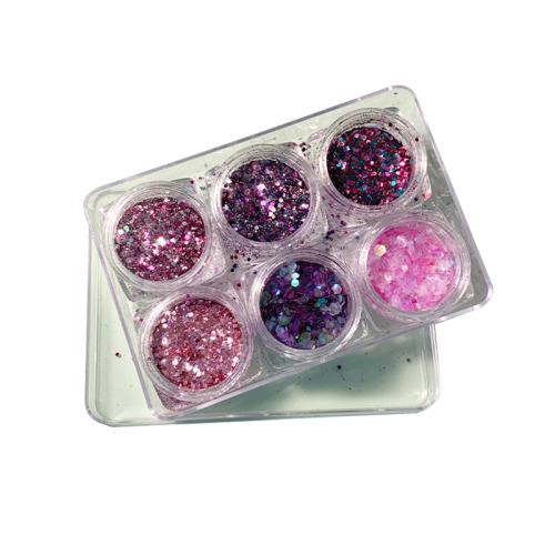 Glitter Nail Sequin for women & six piece Set