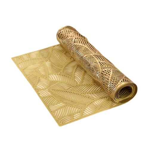 PVC thermostability & Waterproof Table Runner for home decoration & hollow Solid PC