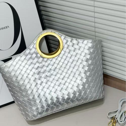 PU Leather Tote Bag Handbag circular ring Polyester Solid PC