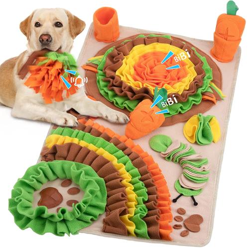 Polyester easy cleaning & with sound Pet Sniff Mat hardwearing multi-colored PC