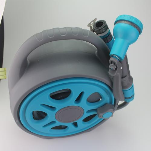 Plastic Water Hose Cart portable blue PC