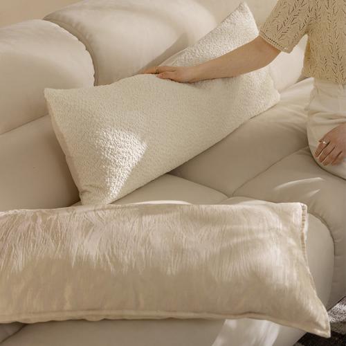 Chenille & Polyester Pillow Case Solid PC