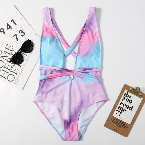 Spandex & Polyester Monokini Imprimé couleur et motif différents pour le choix pièce