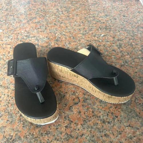 Gummi & PU Leder Frauen Flip Flops, Solide, mehr Farben zur Auswahl, Paar