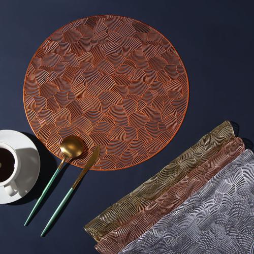 PVC thermostability & easy cleaning Table Mat thickening & hollow Solid PC