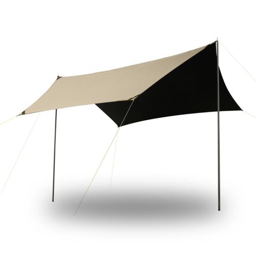 Fiberglass & Black Polyester & Oxford foldable Outdoor Multifunctional Canopy Solid two different colored PC