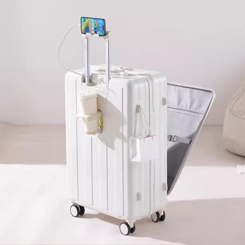 ABS & PC-Polycarbonate Suitcase with password lock & hardwearing & waterproof Polyester Solid :20inch PC