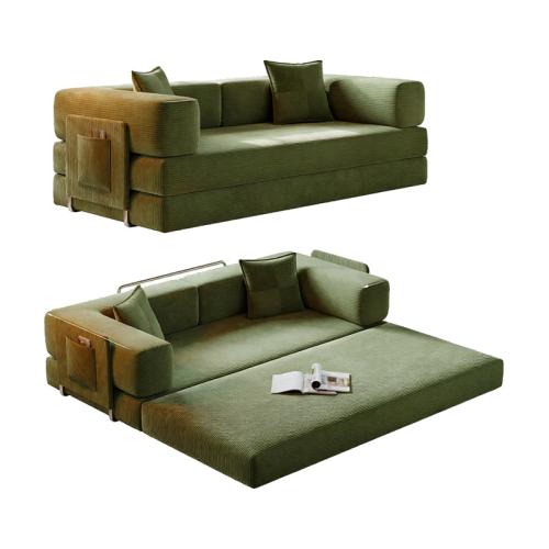Sponge & Corduroy Soft Sofa Bed Solid PC