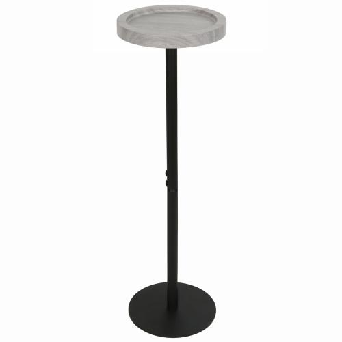 Medium Density Fiberboard & Steel Tube adjustable Side Table durable gray PC