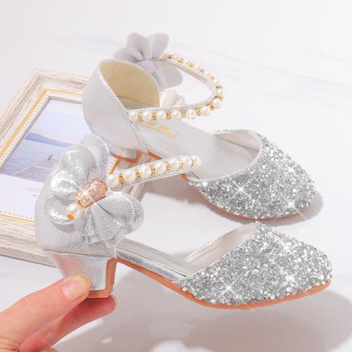 PVC & PU Leather chunky Girl Kids Shoes Pair