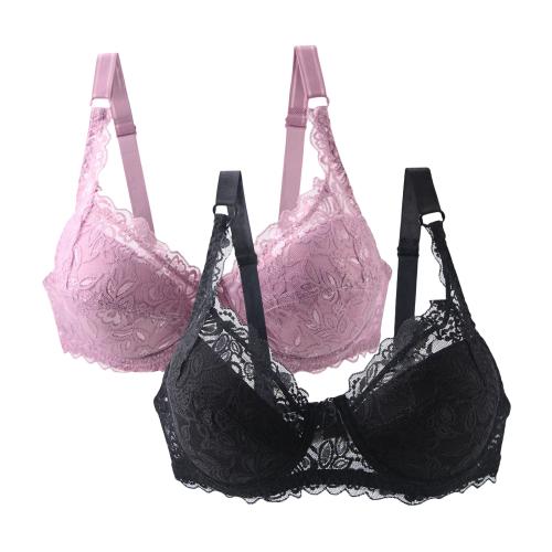 Polyamide Soutien-gorge push-up Dentelle & Polyester & Coton plus de couleurs pour le choix pièce
