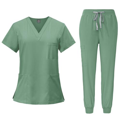 Spandex & Polyester Chemise chirurgicale Solide plus de couleurs pour le choix Ensemble