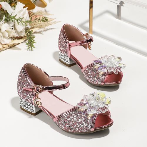 Tendon de boeuf & Cuir synthétique Sandales de fille plus de couleurs pour le choix Paire