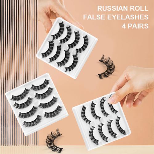 Chemical Fiber False Eyelashes for women Set
