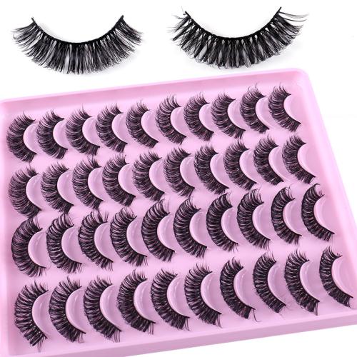 Chemical Fiber False Eyelashes for women Set