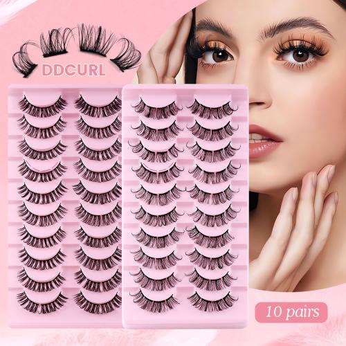 Chemical Fiber False Eyelashes for women Set