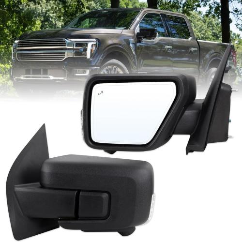 Fit For 2021-2024 Ford F150 Blind Left Driver Side Mirror W/Camera 18+1 Pin