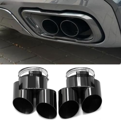 For BMW X5 G05 / X6 G06 / X7 G07 2 pc style Dual Pipe Exhaust Tips Performance