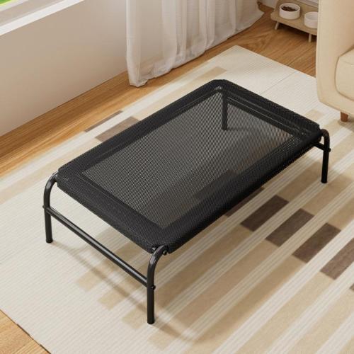 Paño & Hierro Cama para mascotas, Sólido, negro, trozo