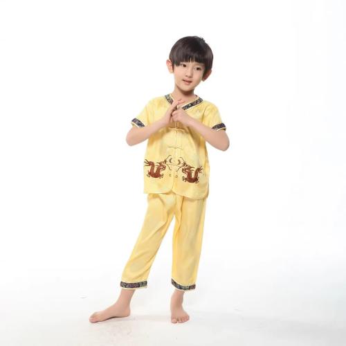 Polyester Junge Sommer Kleidung Set, Hosen & Nach oben, Bestickt, mehr Farben zur Auswahl, Festgelegt