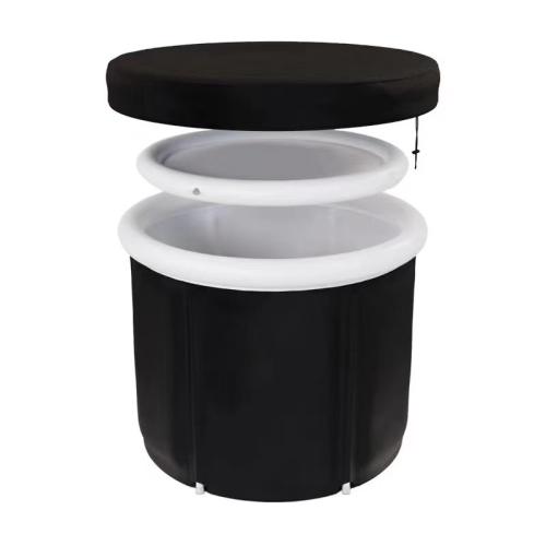 Pvc Klappbadewanne, Solide, Schwarz, Festgelegt