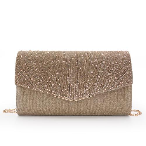 Polyester Envelope & Easy Matching Clutch Bag with chain & with rhinestone PC