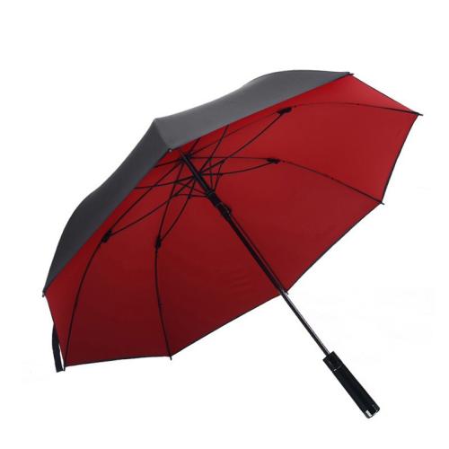 Pongee Langer Griff Regenschirm, Kunststoff, Solide, mehr Farben zur Auswahl, Stück