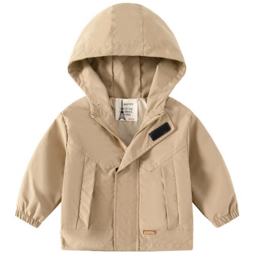 Cotton Slim Girl Coat patchwork PC