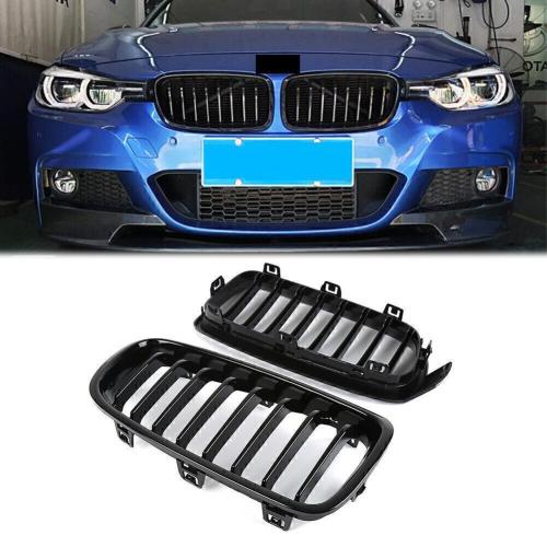 Single Line Front Hood Bumper Kidney Grille Grill For BMW 3 Series F30 F31 13-19