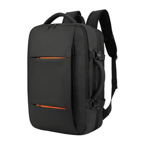 Oxford separating dry and moist Backpack hardwearing & waterproof & breathable Polyester Solid black PC