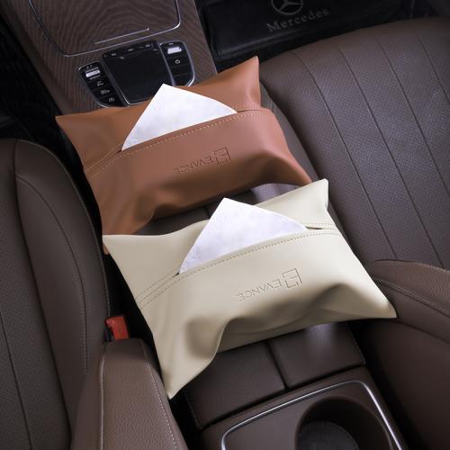 PU Leather Car Tissue Box PC