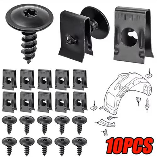 Car Screw Base U-Shaped Clip Car Modification Clip Quick Wire Gasket Self-Tapping Screw Interior Panel Buckle