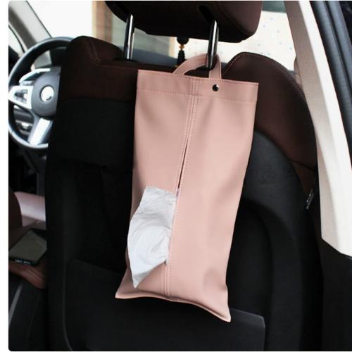 PU Leather Car Tissue Box PC