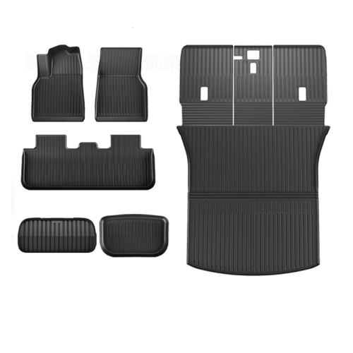 For New Version of Tesla Model Yl/Y/3 Special Car Tpe Floor Mats Front and Rear Trunk Mats
