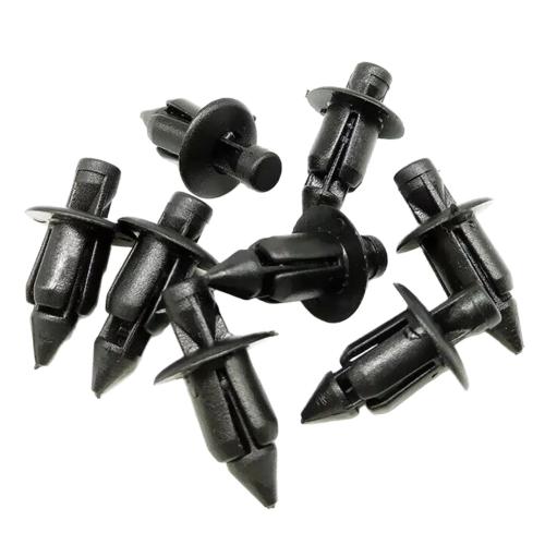 6mm Black Rivet Car Clip Suitable for Honda Motorcycle Fairing Body Decorative Panel Fastener