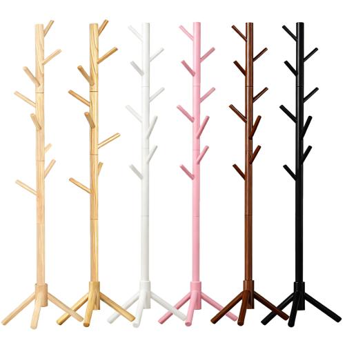 Solid Wood Clothes Hanging Rack Memory Foam PC