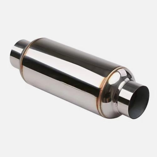 Universal 2.5inch / 3inch Inlet Exhaust Muffler Pipe Stainless Steel Resonator 12inch