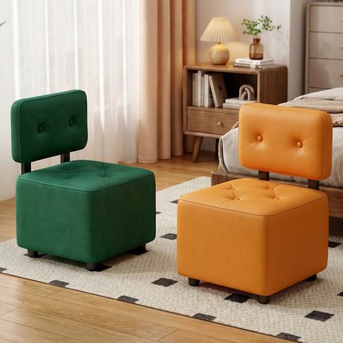 Scratch-Resistant Fabric Soft Stool hardwearing Sponge & Solid Wood Solid PC