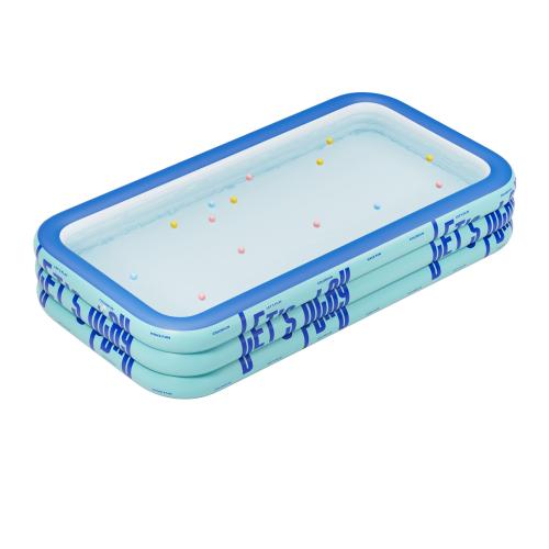 Pvc Opblaasbaar zwembad Afgedrukt Brief Blauwe stuk