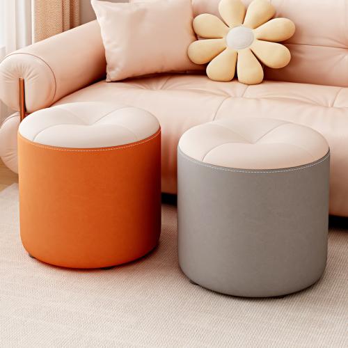 Scratch-Resistant Fabric Soft Stool durable Sponge & Solid Wood PC