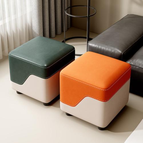 Scratch-Resistant Fabric Soft Stool durable Sponge & Solid Wood PC