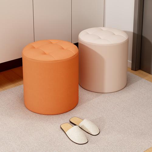 Scratch-Resistant Fabric Soft Stool durable Solid Wood PC