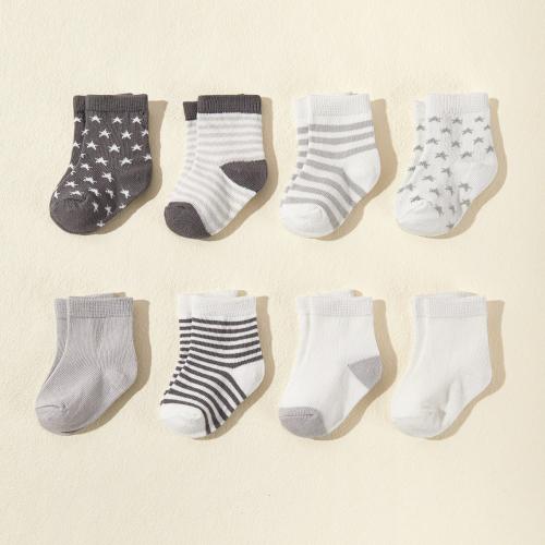 Coton Chaussettes pour enfants jacquard couleurs mixtes Beaucoup
