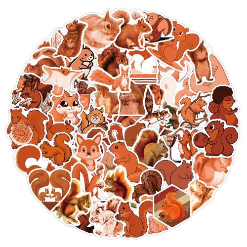 CLORURO DE POLIVINILO Adhesivo decorativo, patrón mixto, colores mezclados, 50PCs/Bolso, Bolso