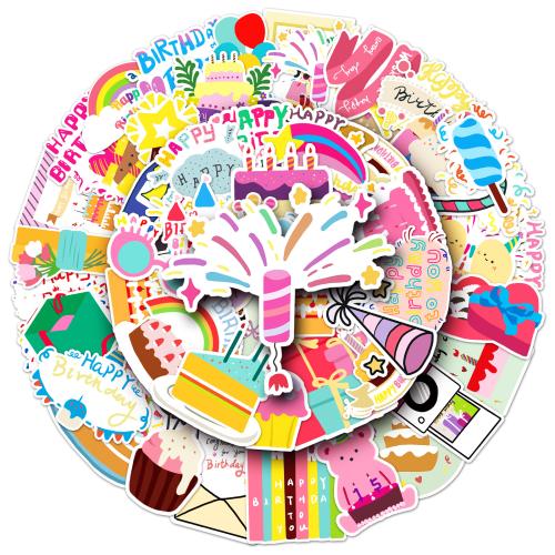 Caucho de PVC & Adhesivo sensible a la presión Adhesivo decorativo, 50PCs/Bolso, Bolso